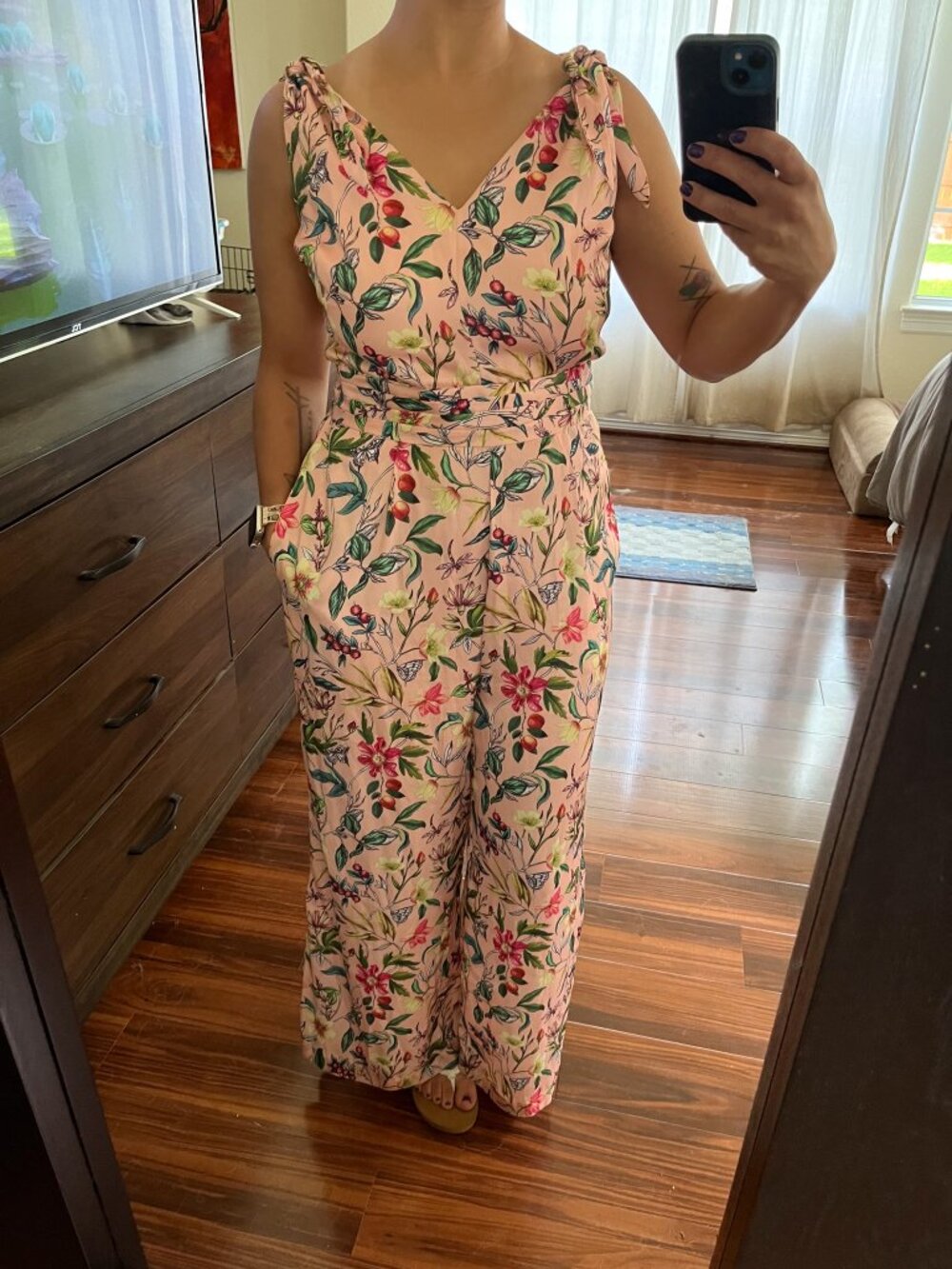Pink Sam Edelman Floral Romper